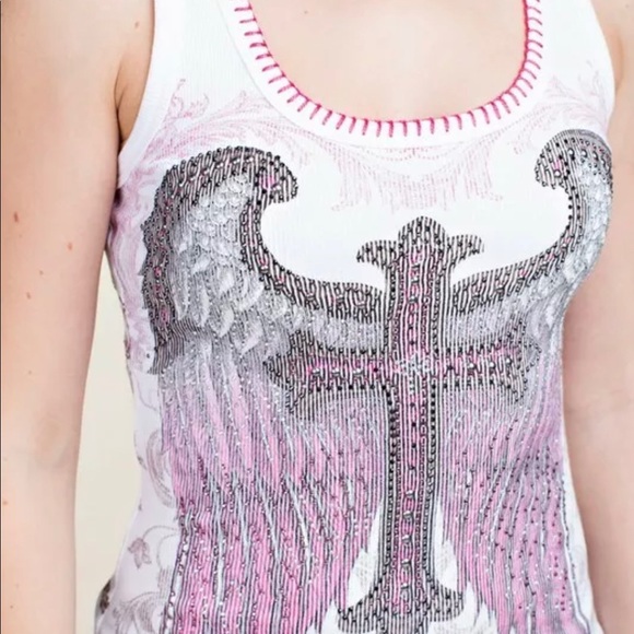 Vocal Ribbed Thermal Embellished Graphic Tank Top - Picture 7 of 9